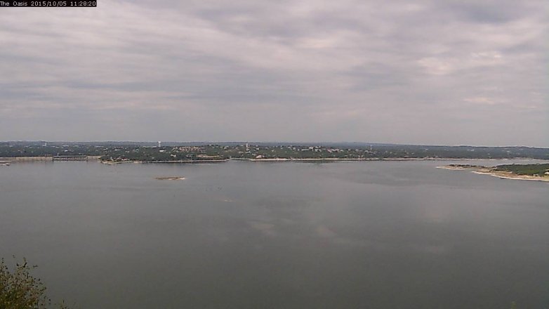 Lake Travis webcam, October 5, 2015 10:35 AM CT