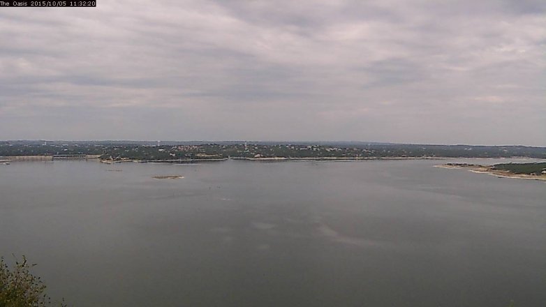 Lake Travis webcam, October 5, 2015 10:40 AM CT