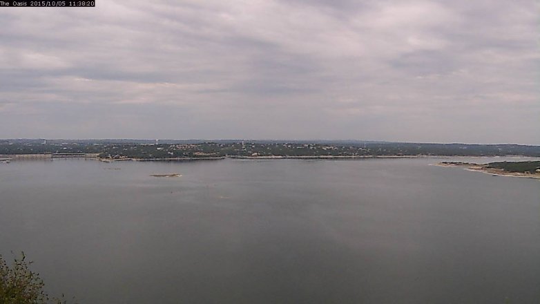 Lake Travis webcam, October 5, 2015 10:45 AM CT