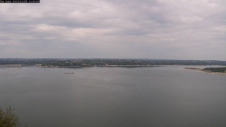 Lake Travis webcam, October 5, 2015 11:00 AM CT