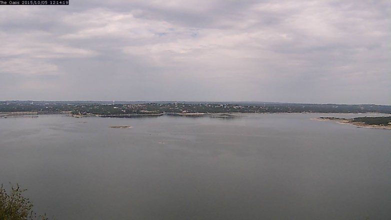 Lake Travis webcam, October 5, 2015 11:20 AM CT
