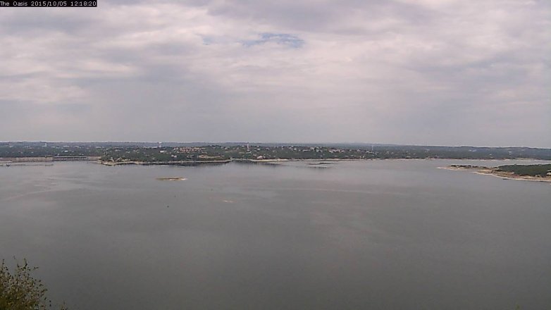Lake Travis webcam, October 5, 2015 11:25 AM CT