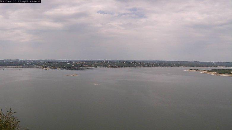 Lake Travis webcam, October 5, 2015 11:30 AM CT
