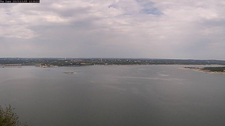 Lake Travis webcam, October 5, 2015 11:35 AM CT