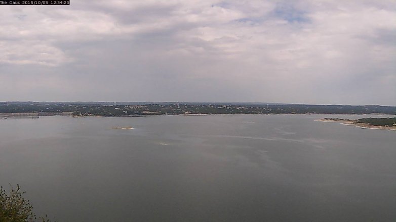 Lake Travis webcam, October 5, 2015 11:40 AM CT