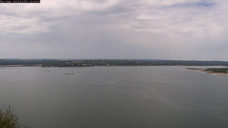 Lake Travis webcam, October 5, 2015 11:50 AM CT