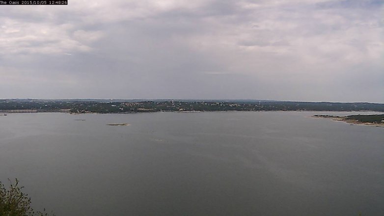 Lake Travis webcam, October 5, 2015 11:55 AM CT