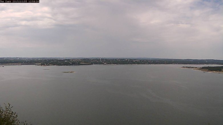 Lake Travis webcam, October 5, 2015 12:05 PM CT