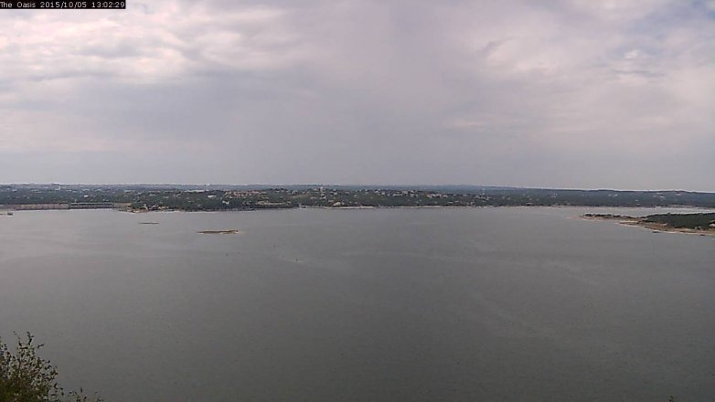 Lake Travis webcam, October 5, 2015 12:10 PM CT