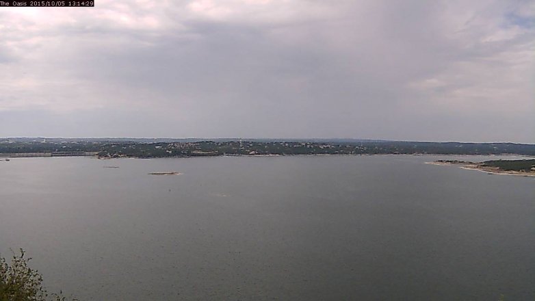 Lake Travis webcam, October 5, 2015 12:20 PM CT