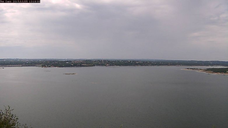 Lake Travis webcam, October 5, 2015 12:25 PM CT