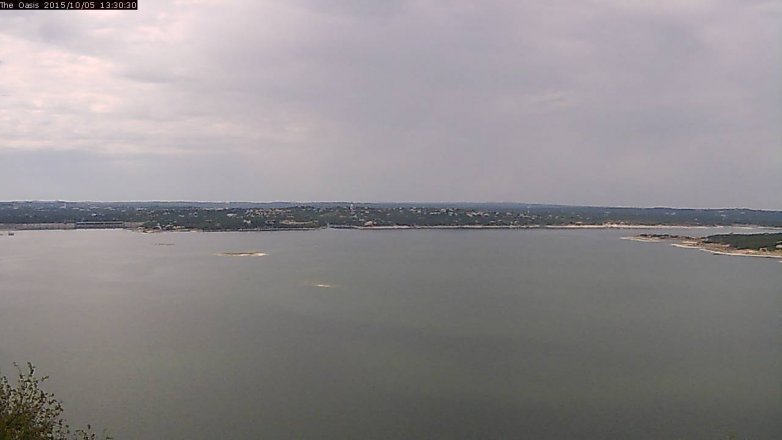 Lake Travis webcam, October 5, 2015 12:35 PM CT