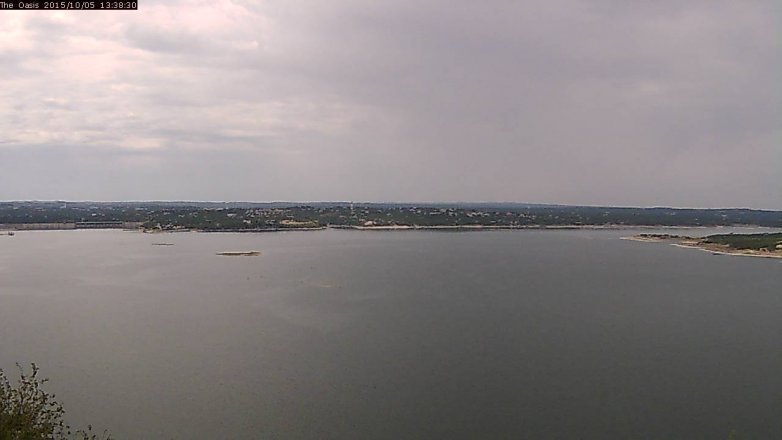 Lake Travis webcam, October 5, 2015 12:45 PM CT