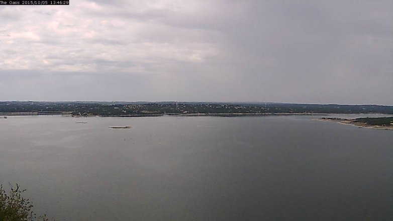 Lake Travis webcam, October 5, 2015 12:55 PM CT