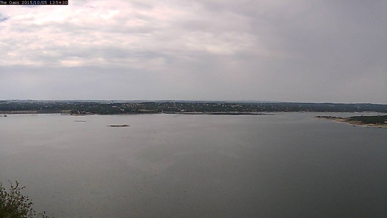 Lake Travis webcam, October 5, 2015 1:00 PM CT