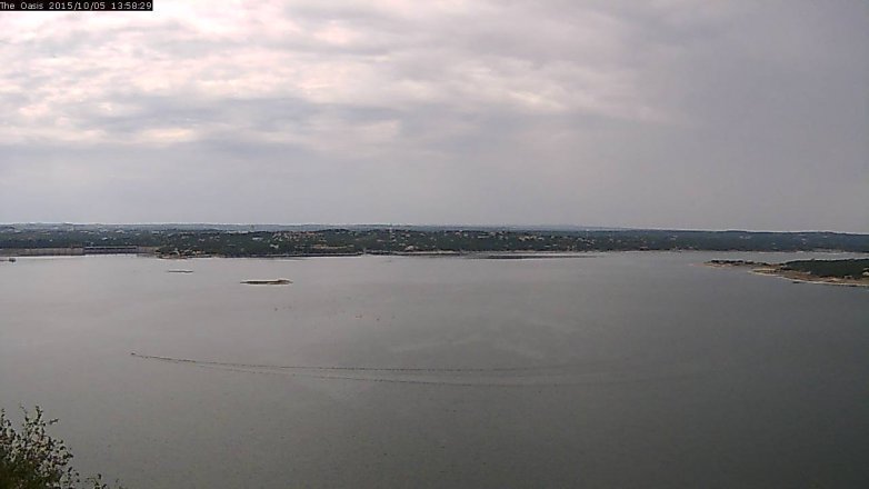 Lake Travis webcam, October 5, 2015 1:05 PM CT