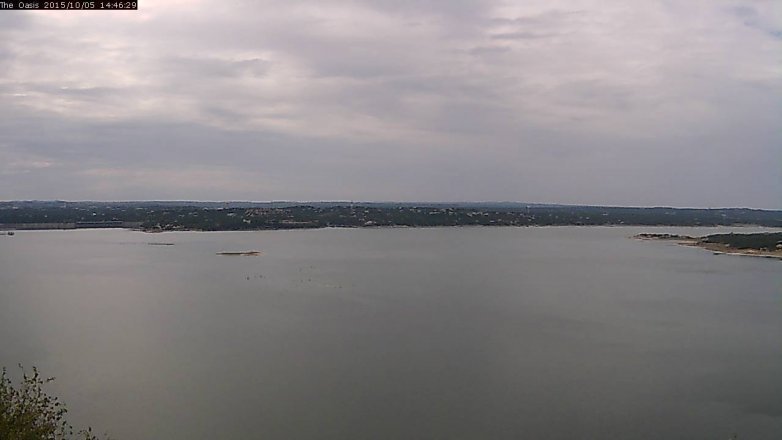 Lake Travis webcam, October 5, 2015 1:55 PM CT
