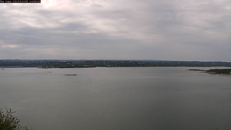 Lake Travis webcam, October 5, 2015 2:05 PM CT