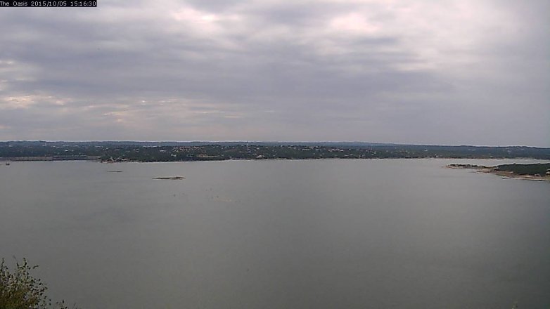 Lake Travis webcam, October 5, 2015 2:20 PM CT