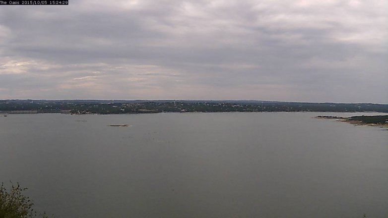 Lake Travis webcam, October 5, 2015 2:30 PM CT