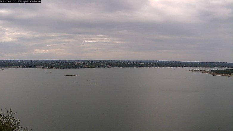 Lake Travis webcam, October 5, 2015 2:40 PM CT