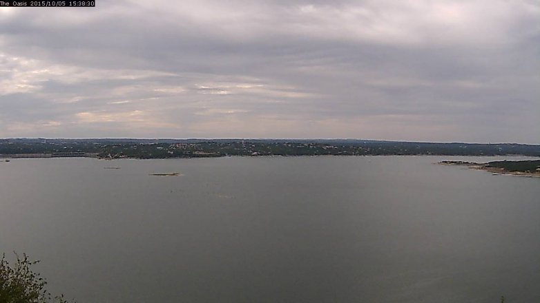 Lake Travis webcam, October 5, 2015 2:45 PM CT