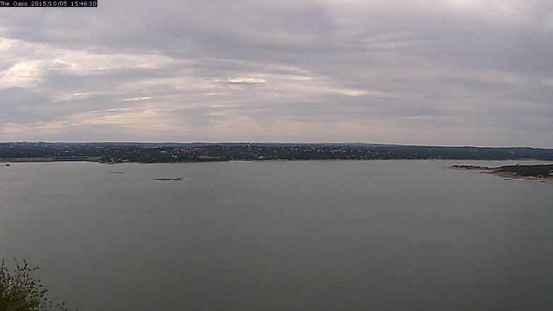 Lake Travis webcam, October 5, 2015 2:55 PM CT