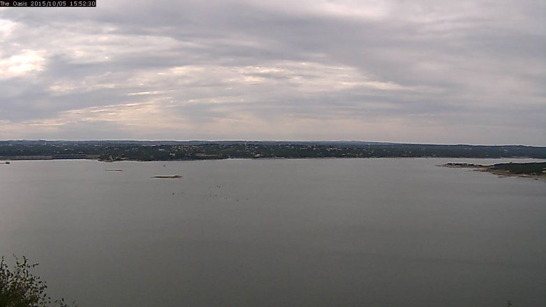 Lake Travis webcam, October 5, 2015 3:00 PM CT