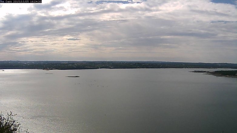 Lake Travis webcam, October 5, 2015 3:30 PM CT