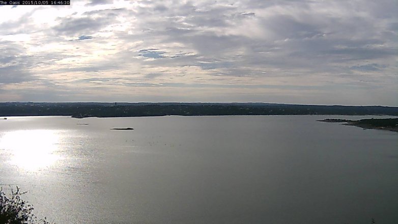 Lake Travis webcam, October 5, 2015 3:55 PM CT