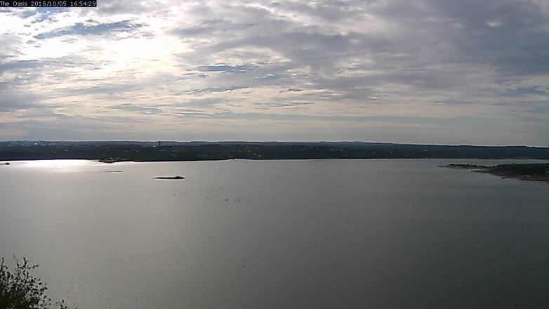 Lake Travis webcam, October 5, 2015 4:00 PM CT