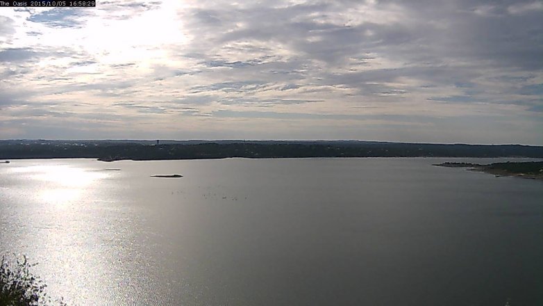 Lake Travis webcam, October 5, 2015 4:05 PM CT