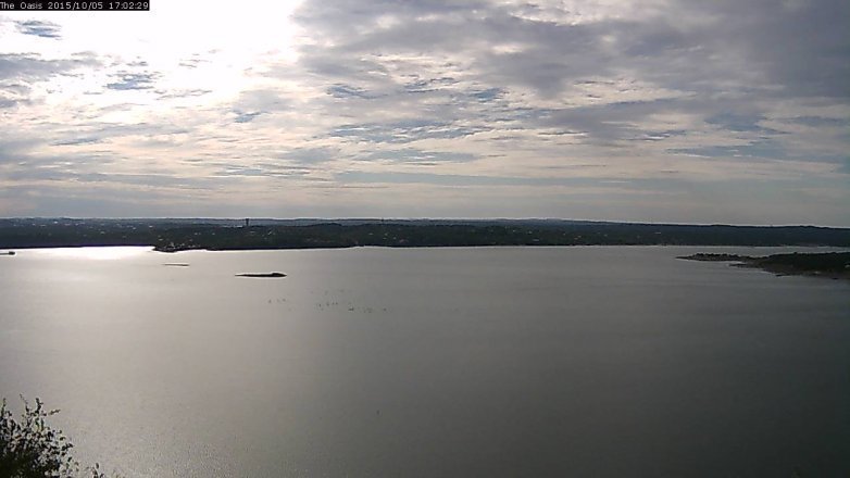Lake Travis webcam, October 5, 2015 4:10 PM CT