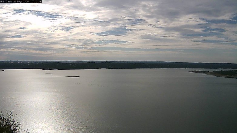 Lake Travis webcam, October 5, 2015 4:15 PM CT