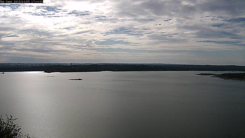 Lake Travis webcam, October 5, 2015 4:20 PM CT