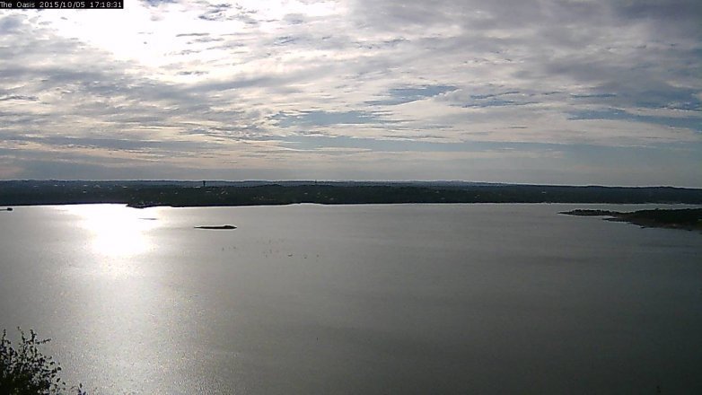 Lake Travis webcam, October 5, 2015 4:25 PM CT