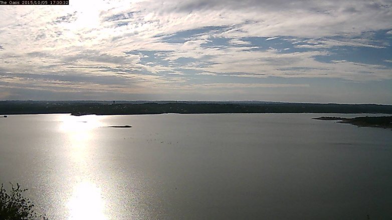 Lake Travis webcam, October 5, 2015 4:35 PM CT