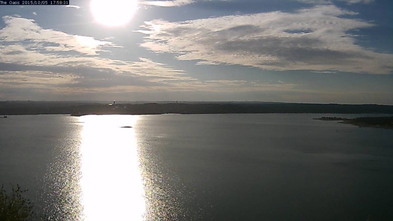 Lake Travis webcam, October 5, 2015 5:05 PM CT