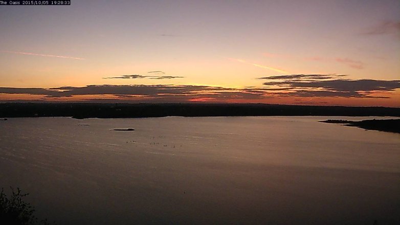Lake Travis webcam, October 5, 2015 6:35 PM CT