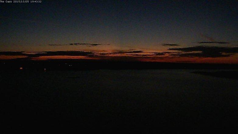 Lake Travis webcam, October 5, 2015 6:50 PM CT