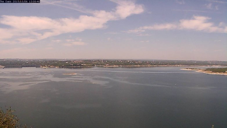 Lake Travis webcam, October 6, 2015 11:15 AM CT