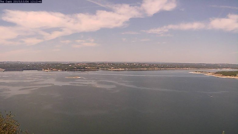 Lake Travis webcam, October 6, 2015 11:20 AM CT