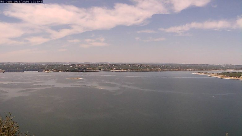 Lake Travis webcam, October 6, 2015 11:25 AM CT
