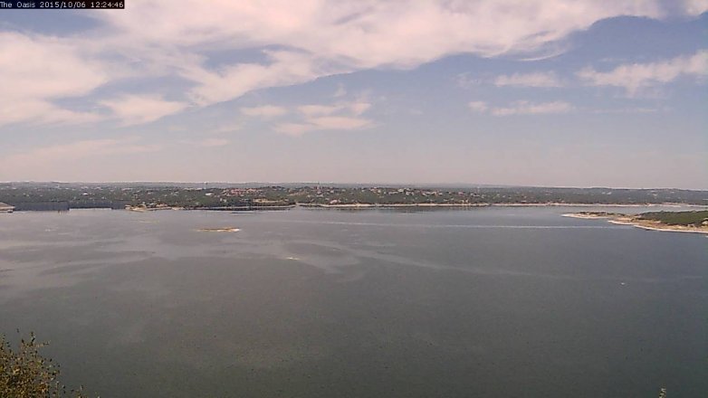 Lake Travis webcam, October 6, 2015 11:30 AM CT