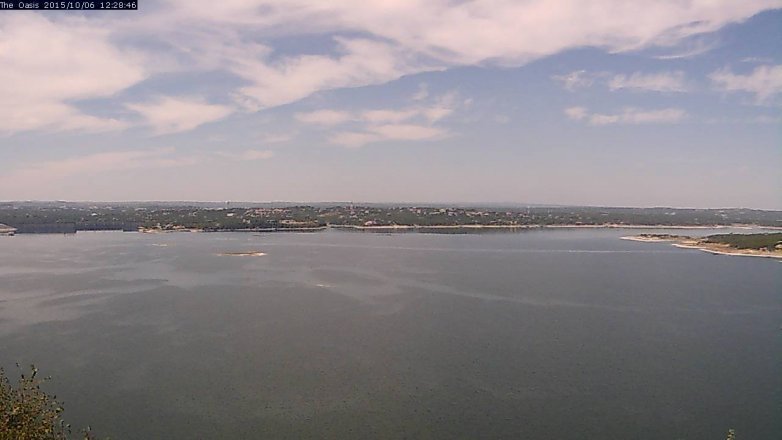 Lake Travis webcam, October 6, 2015 11:35 AM CT