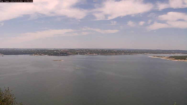 Lake Travis webcam, October 6, 2015 12:05 PM CT
