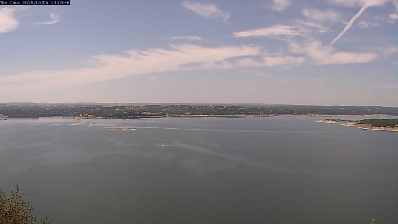 Lake Travis webcam, October 6, 2015 12:25 PM CT