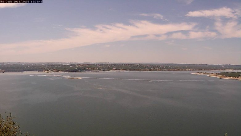 Lake Travis webcam, October 6, 2015 12:35 PM CT