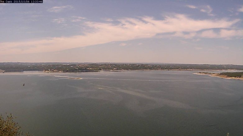 Lake Travis webcam, October 6, 2015 12:40 PM CT