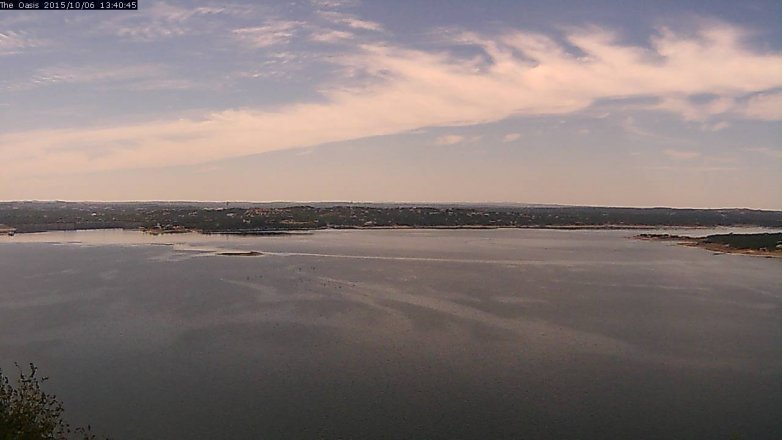 Lake Travis webcam, October 6, 2015 12:50 PM CT